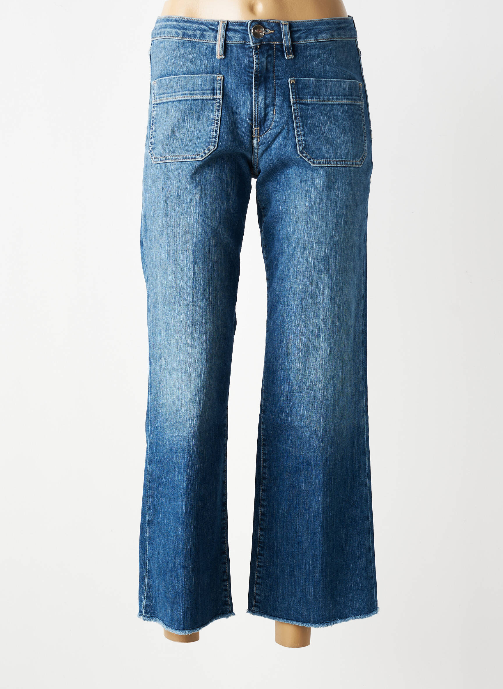 Bootcut džinsai aukšta talija aukšta talija mėlyna ISLOW moteris