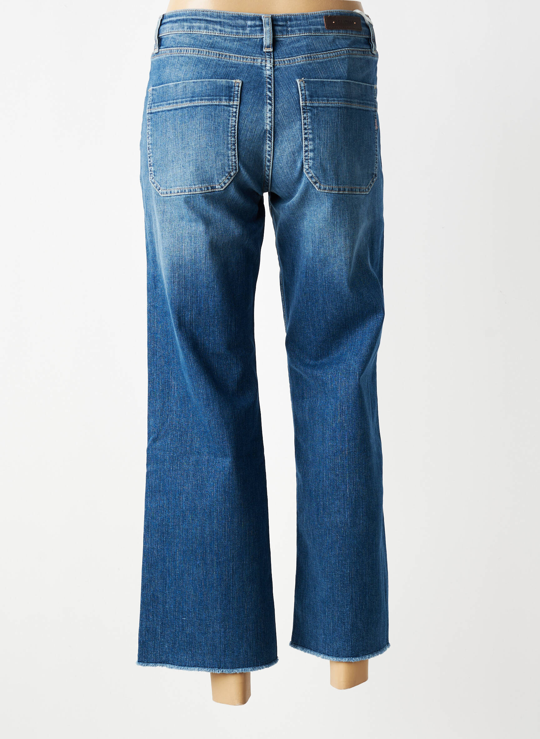 Bootcut džinsai aukšta talija aukšta talija mėlyna ISLOW moteris