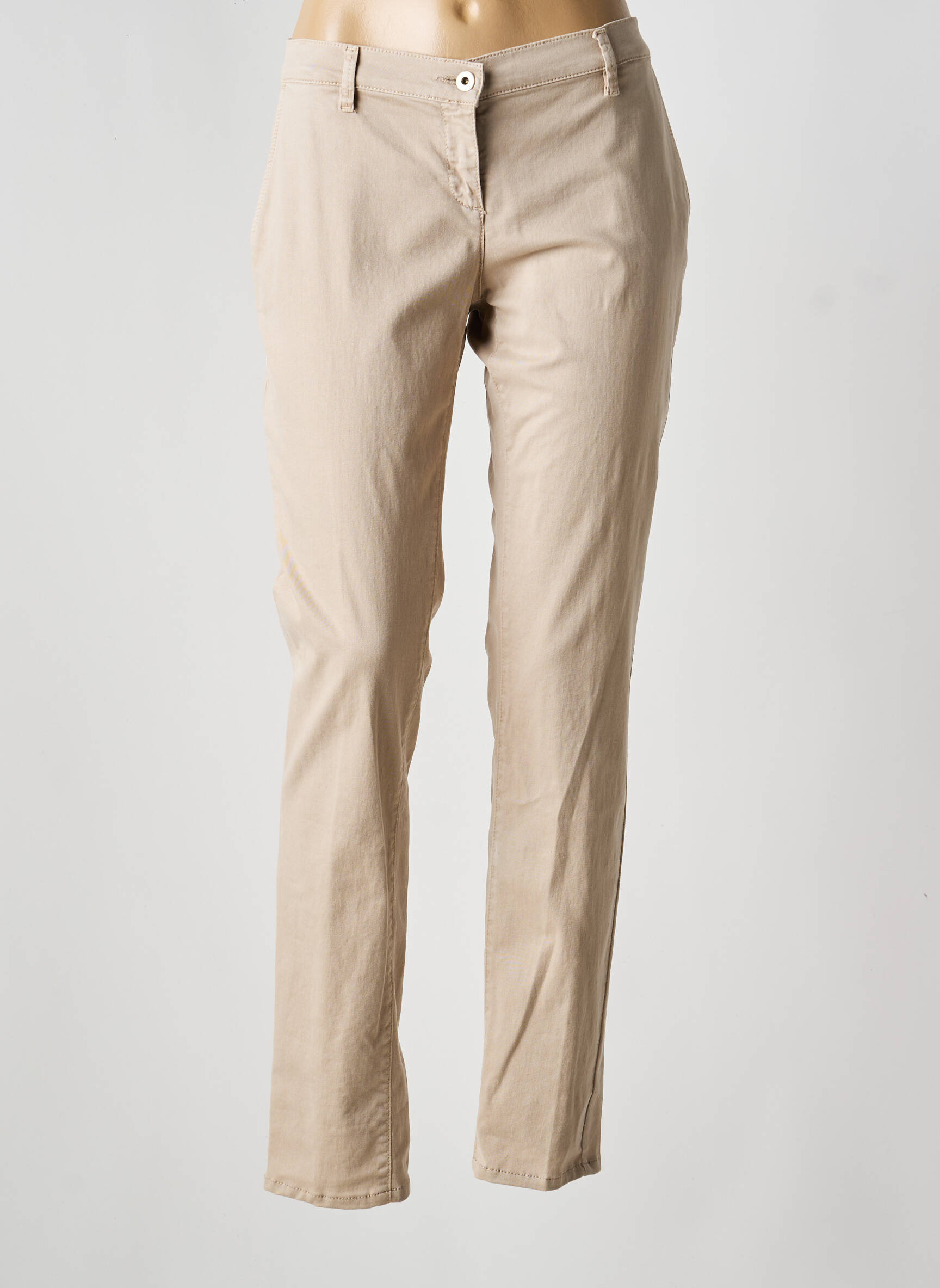 Chino kelnė popelinos audinys, kuris pasižymi lygiu ir tankiu paviršiumi. normala dydis bežinis TRUSSARDI JEANS moteris