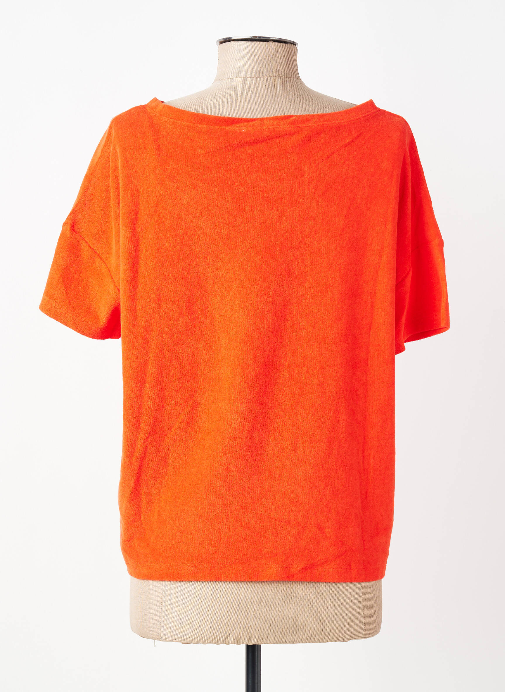 T-marškinys tiesi kirpimas trumpas rankovės oranžinė ANONYM APPAREL moteris
