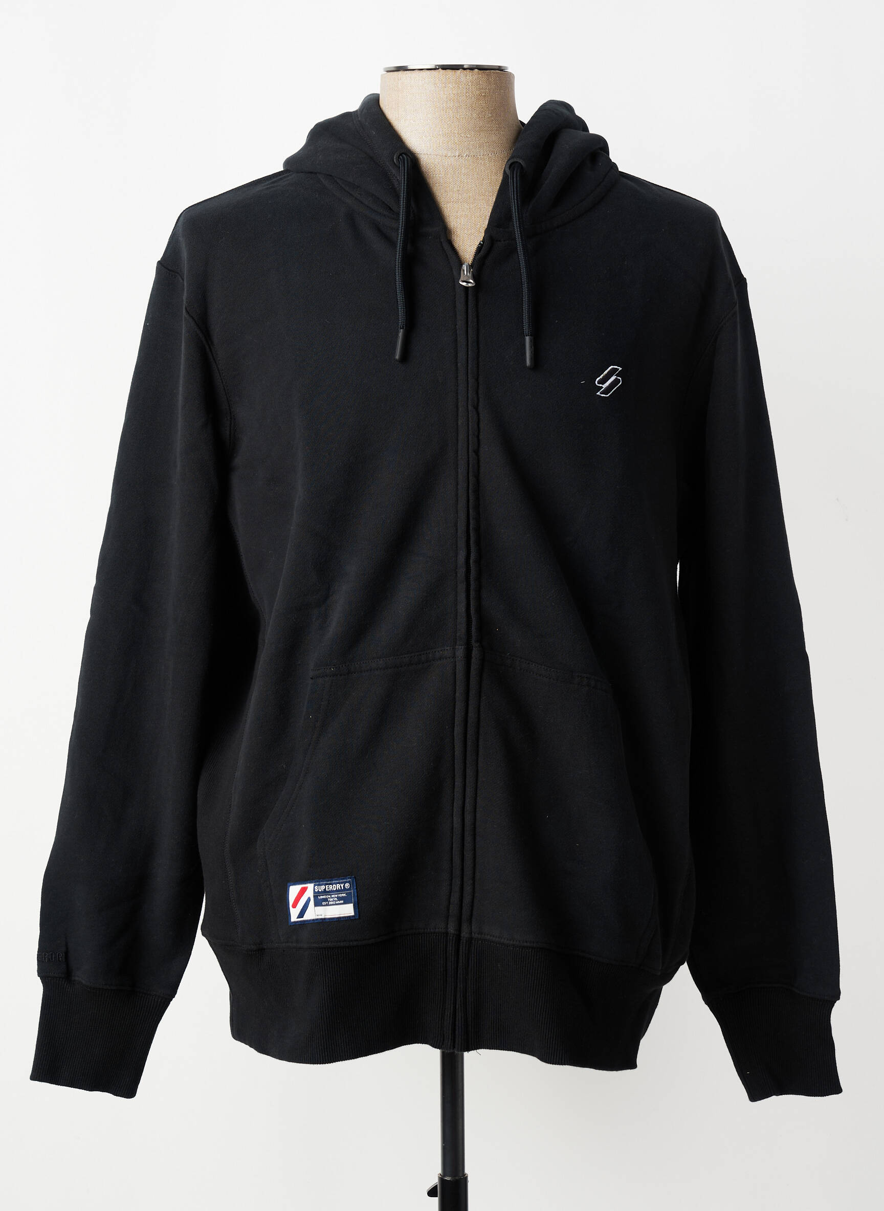 Kasdienis švarkas apatinė dalis siaura juodas SUPERDRY vyras