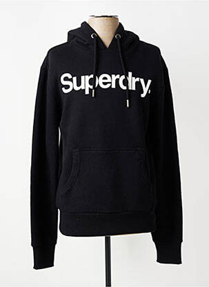 Kapišonas jersey audinys ilgos rankovės juodas SUPERDRY vyras