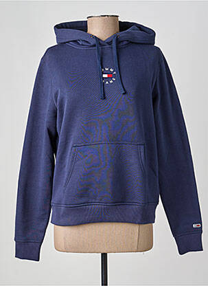 Kapišonas siuvinėjimas ilgos rankovės mėlyna TOMMY HILFIGER moteris