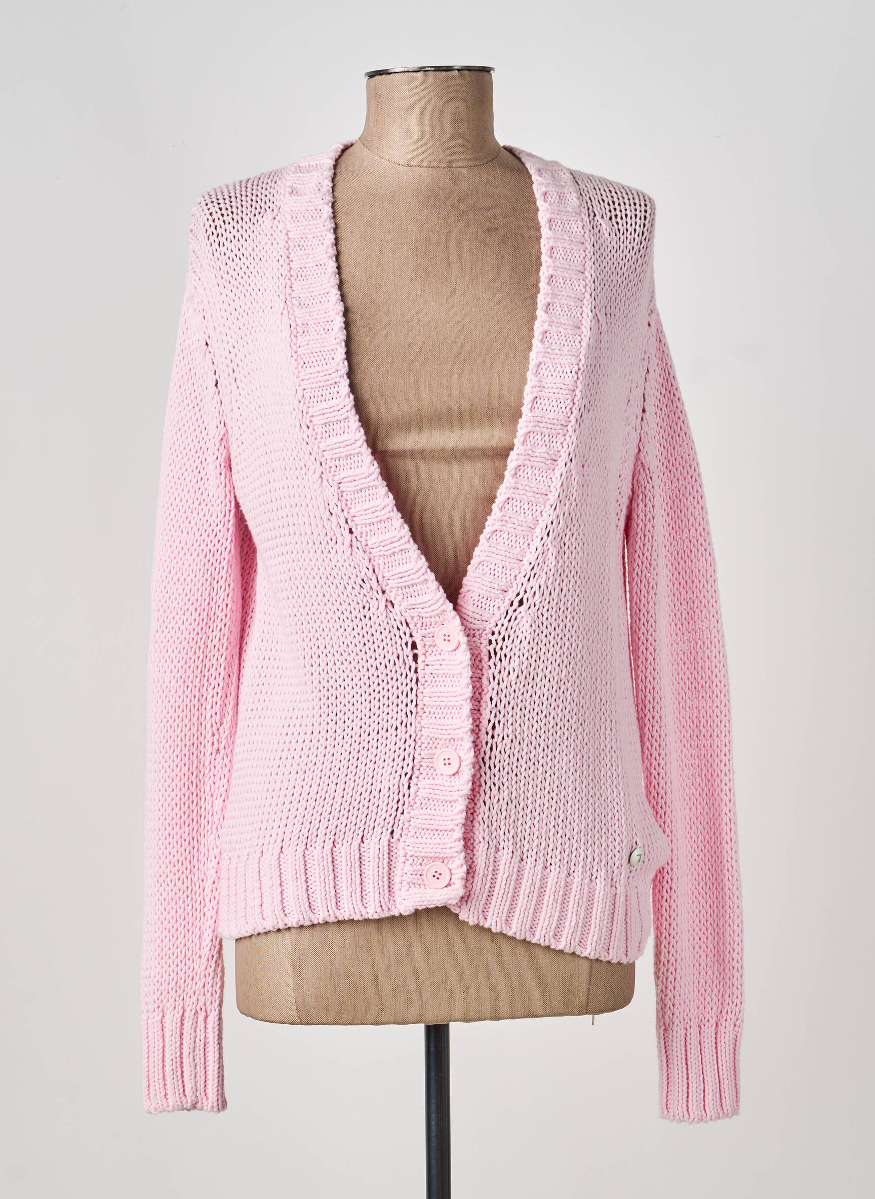 Ilgų rankovių liemenė apatinė dalis siaura rožinė TRUSSARDI JEANS moteris