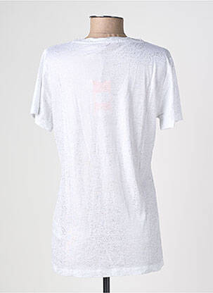 T-marškinys floqué serigrafija trumpas rankovės baltas TRUSSARDI JEANS moteris