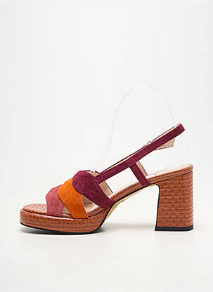 Sandalai/nu pėdos užsegimas kilpa(s) kulnas nuo 7 iki 9 cm oranžinė METAMORF'OSE moteris