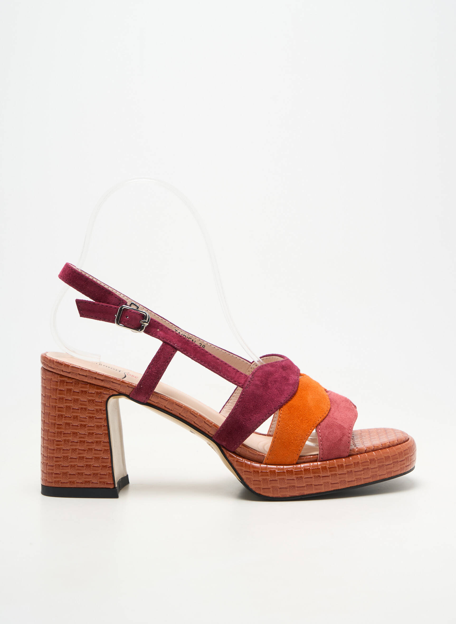 Sandalai/nu pėdos užsegimas kilpa(s) kulnas nuo 7 iki 9 cm oranžinė METAMORF'OSE moteris