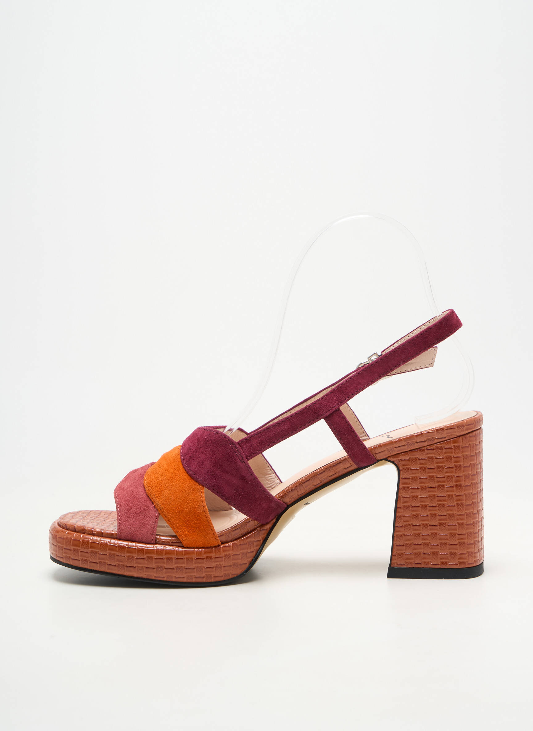 Sandalai/nu pėdos užsegimas kilpa(s) kulnas nuo 7 iki 9 cm oranžinė METAMORF'OSE moteris