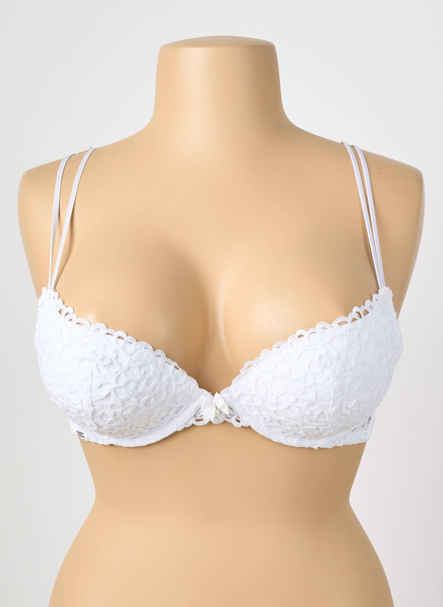Liemenėlė push-up liemenėlė su aukštu palaikymu push-up liemenėlė su aukštu palaikymu baltas VALEGE moteris