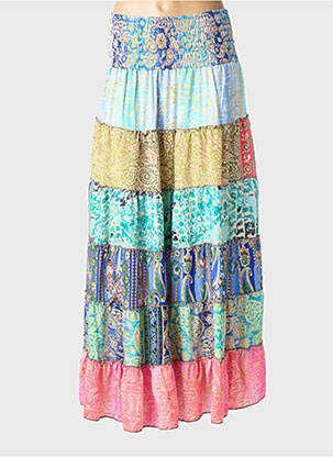 Ilgas sijonas fantazijos raštas mėlyna BOHO FASHION moteris