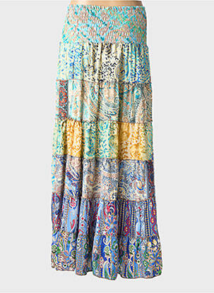 Ilgas sijonas fantazijos raštas mėlyna BOHO FASHION moteris