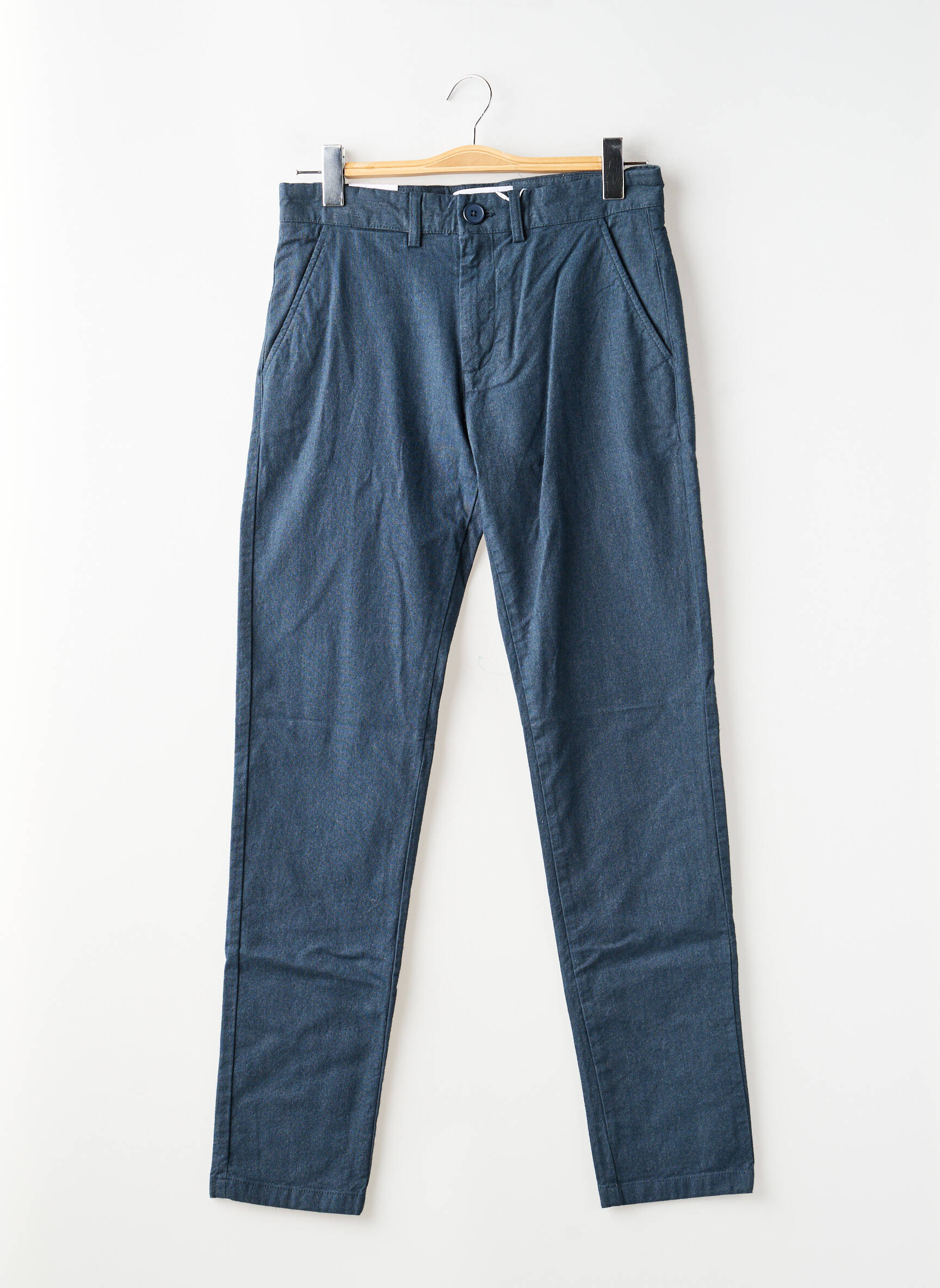 Chino kelnė kišenės normala dydis mėlyna KNOWLEDGE COTTON APPAREL vyras