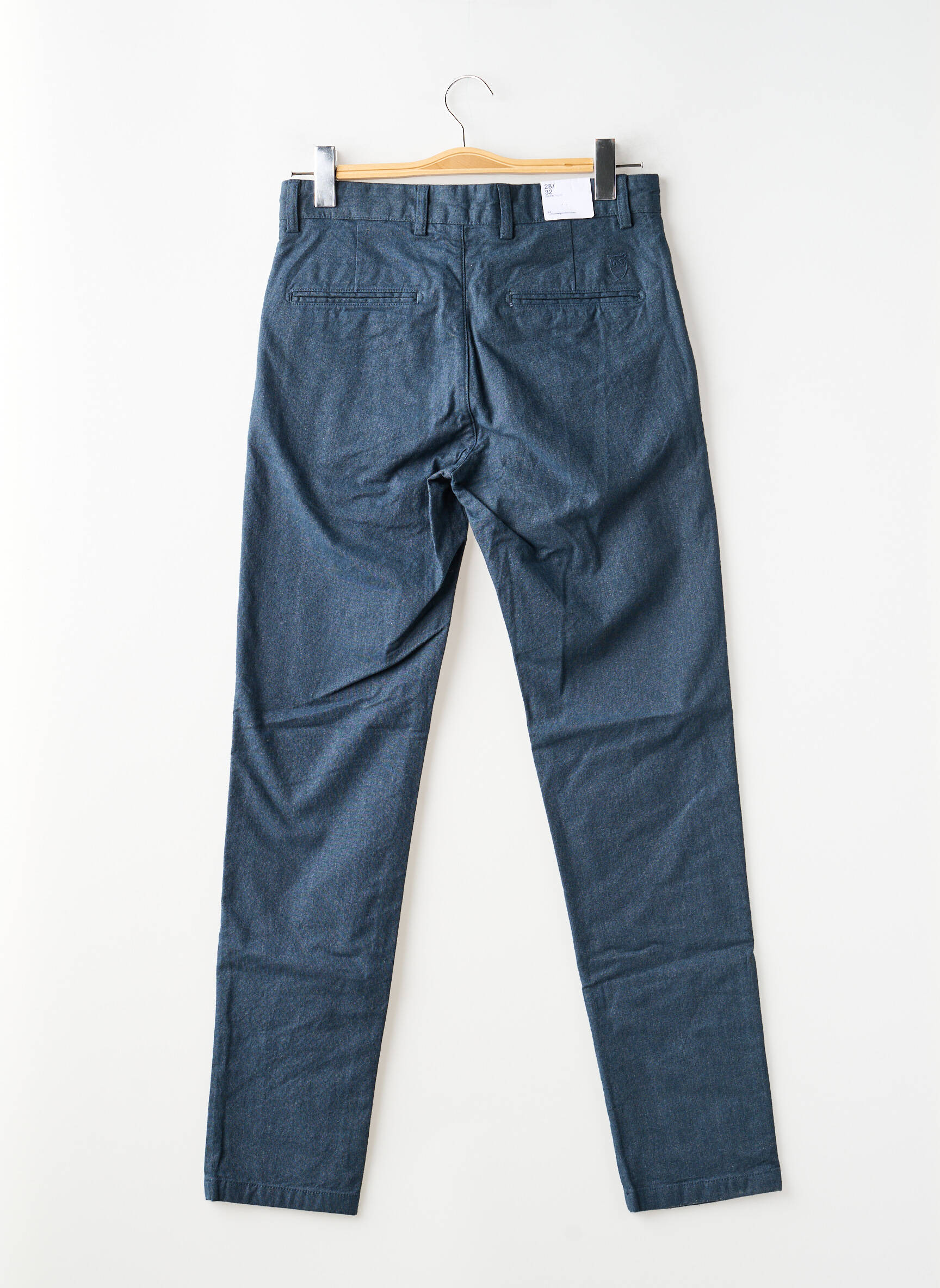 Chino kelnė kišenės normala dydis mėlyna KNOWLEDGE COTTON APPAREL vyras