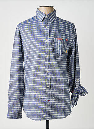 Ilgomis rankovėmis marškinys kišenės mėlyna SCOTCH & SODA vyras