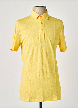 Polo chinamas audinys trumpas rankovės geltona KNOWLEDGE COTTON APPAREL vyras