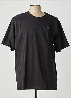 T-marškinys bio trumpas rankovės juodas KNOWLEDGE COTTON APPAREL vyras