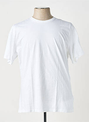 T-marškinys bio trumpas rankovės baltas KNOWLEDGE COTTON APPAREL vyras