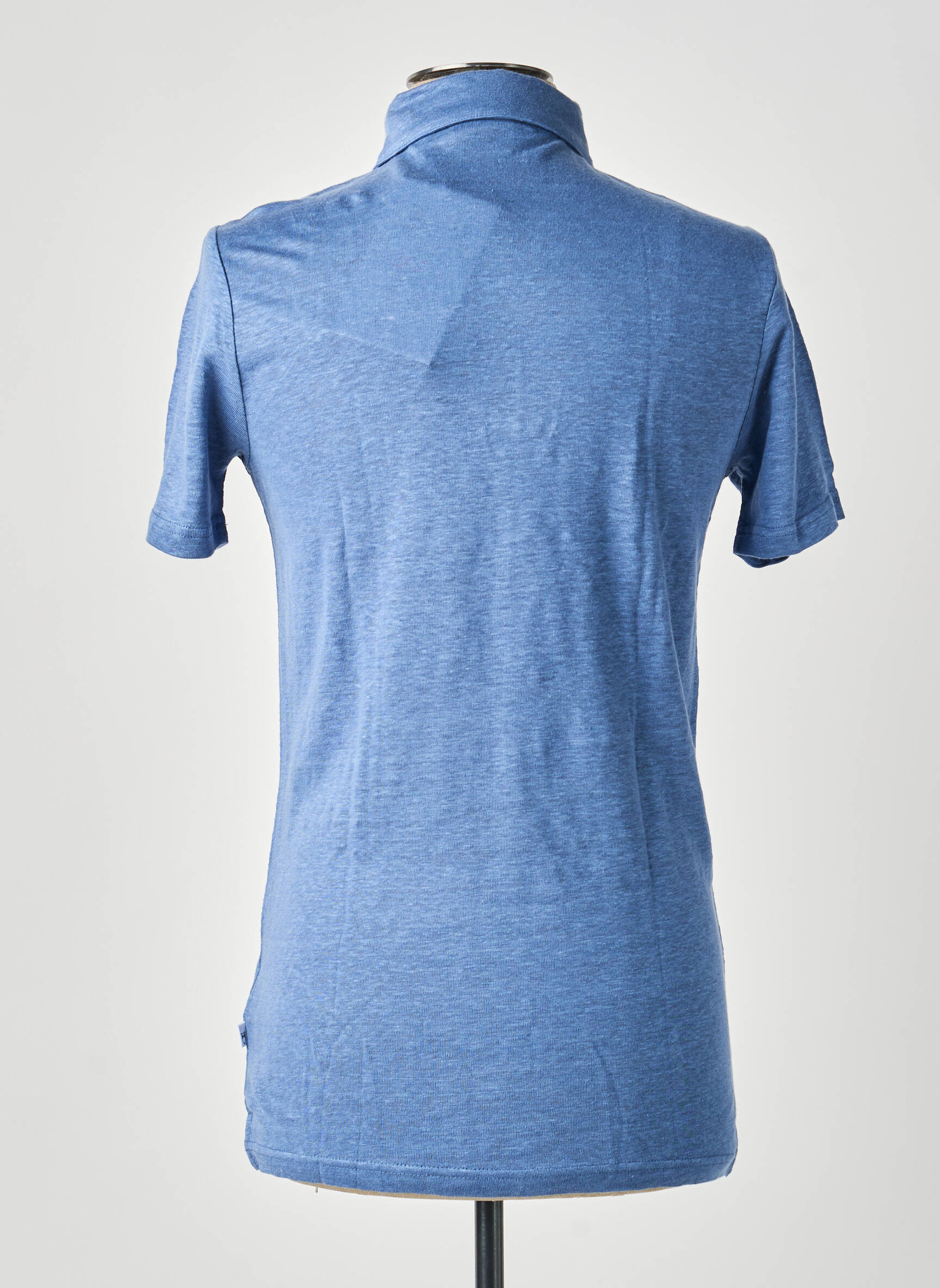 Polo chinamas audinys trumpas rankovės mėlyna KNOWLEDGE COTTON APPAREL vyras