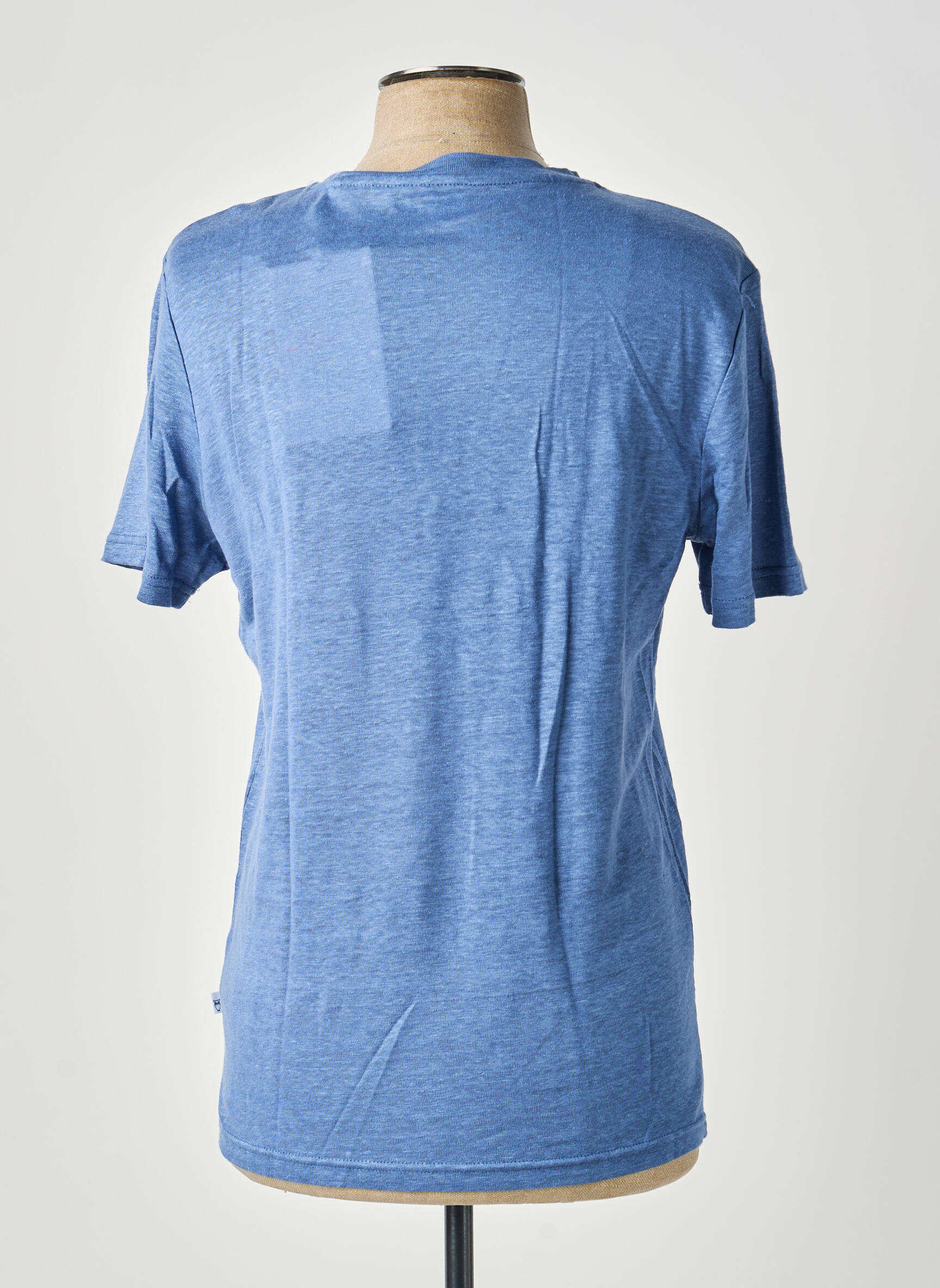 T-marškinys bio trumpas rankovės mėlyna KNOWLEDGE COTTON APPAREL vyras