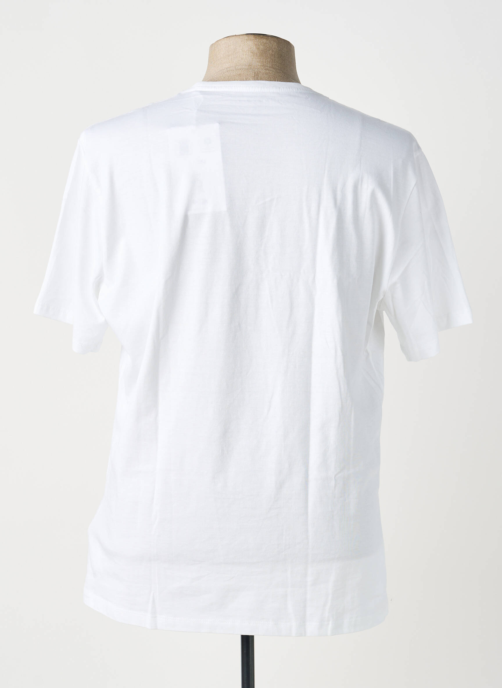 T-marškinys bio trumpas rankovės baltas KNOWLEDGE COTTON APPAREL vyras