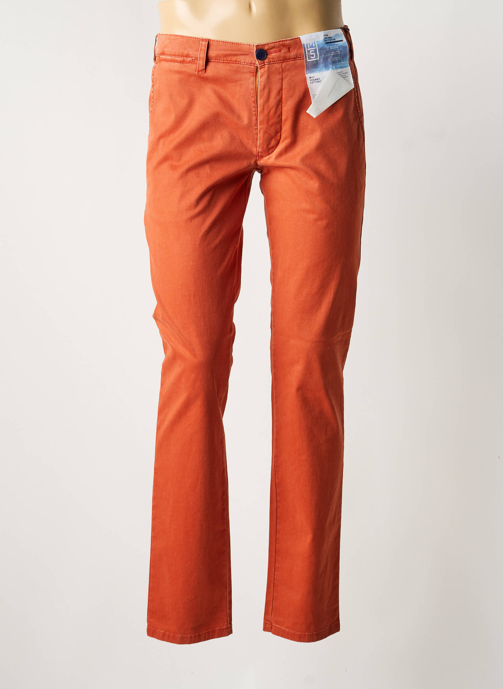 Chino kelnė tamprumas normala dydis oranžinė M5 BY MEYER vyras