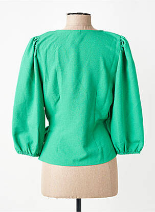 Viršūnė centrinė iškirptė 3/4 rankovės žalias VERO MODA moteris