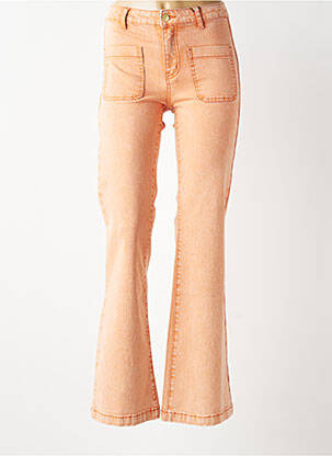 Bootcut džinsai aukšta talija aukšta talija oranžinė LA PETITE ETOILE moteris