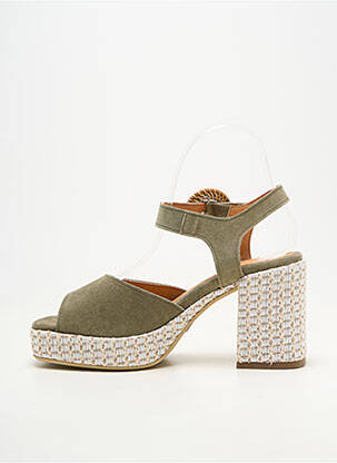 Sandalai/nu pėdos užsegimas kilpa(s) kulnas nuo 7 iki 9 cm žalias MINKA DESIGN moteris