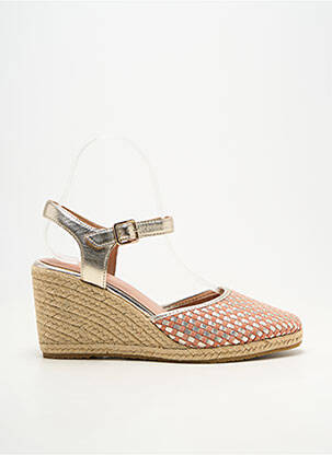 Espadrilės apvalus mygtukas kulnas nuo 7 iki 9 cm oranžinė EMILIE KARSTON moteris