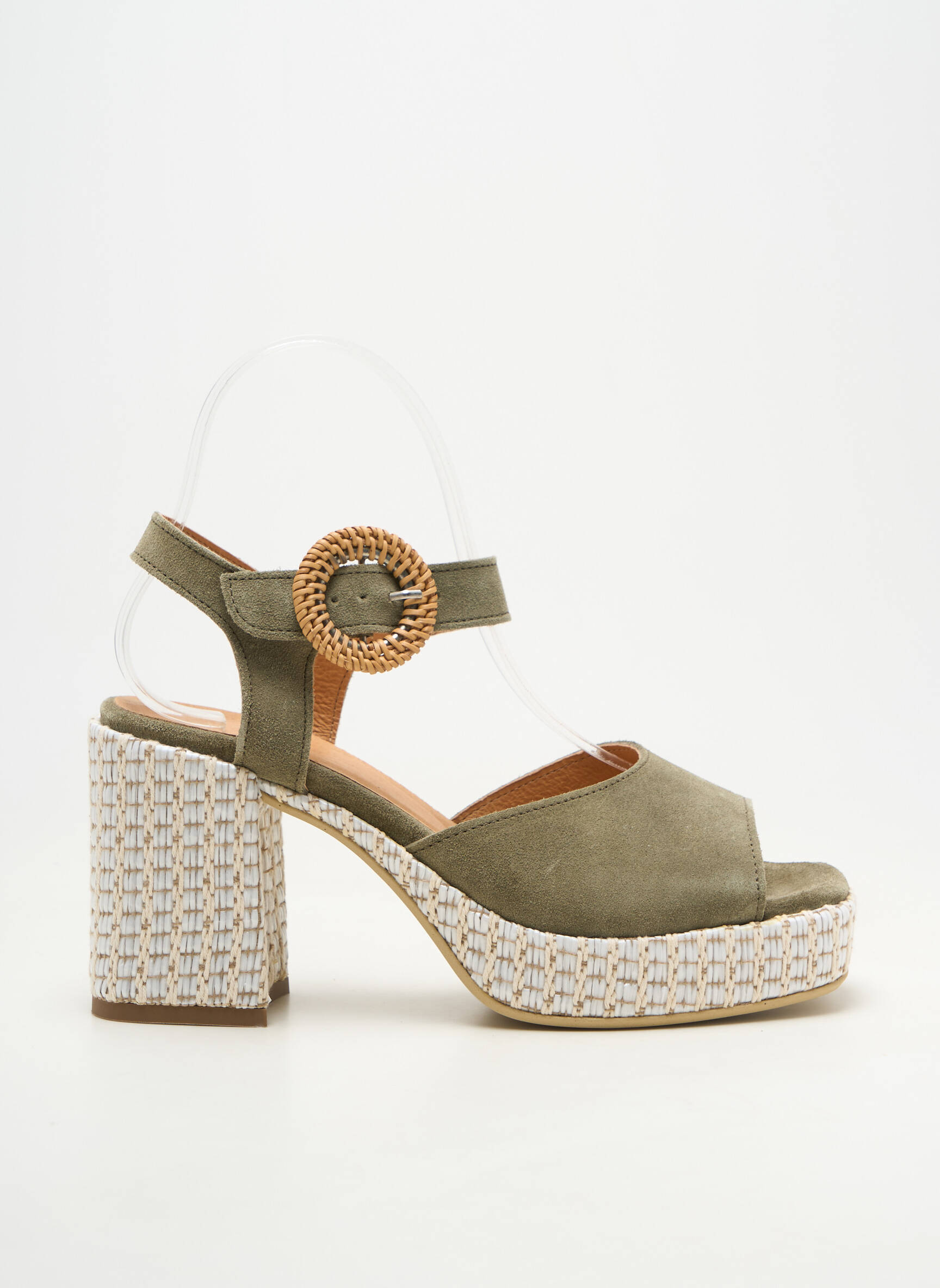 Sandalai/nu pėdos užsegimas kilpa(s) kulnas nuo 7 iki 9 cm žalias MINKA DESIGN moteris
