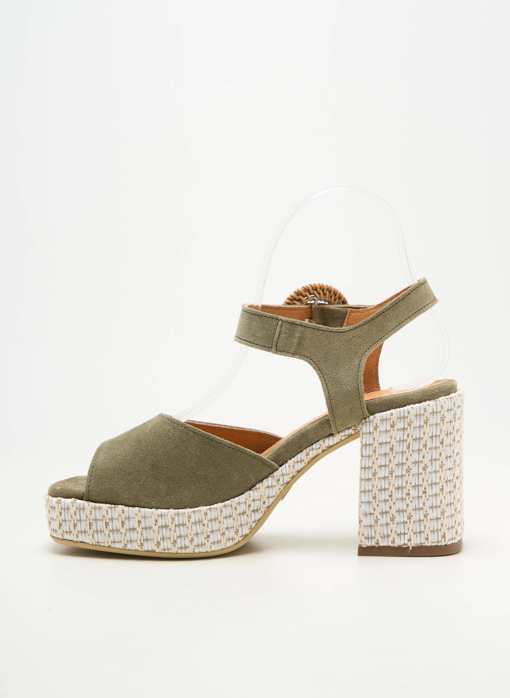 Sandalai/nu pėdos užsegimas kilpa(s) kulnas nuo 7 iki 9 cm žalias MINKA DESIGN moteris