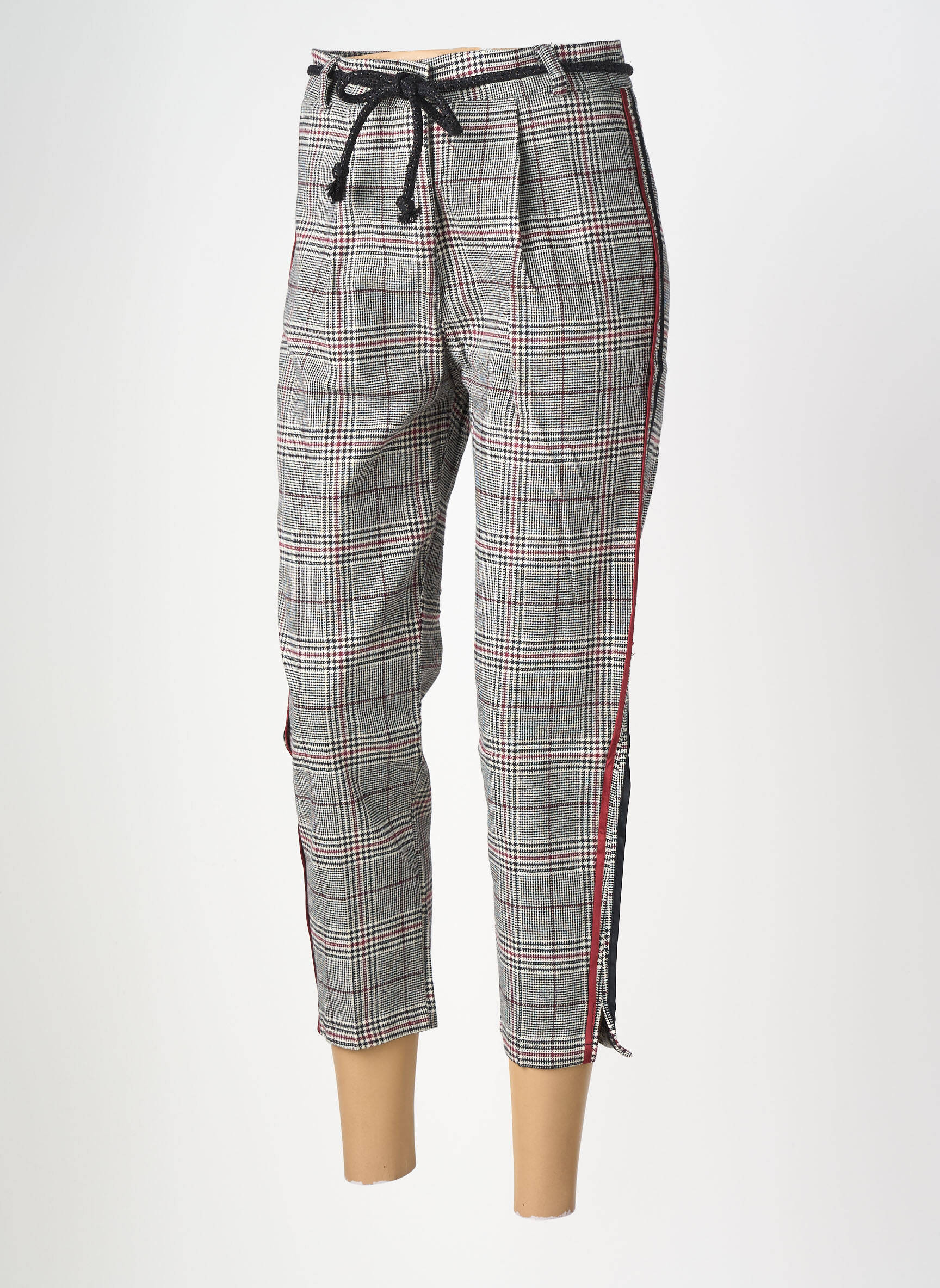 7/8 kelnės uždarymas su užtrauktuku po mygtuku uždengimu normala dydis pilka MARYLEY moteris