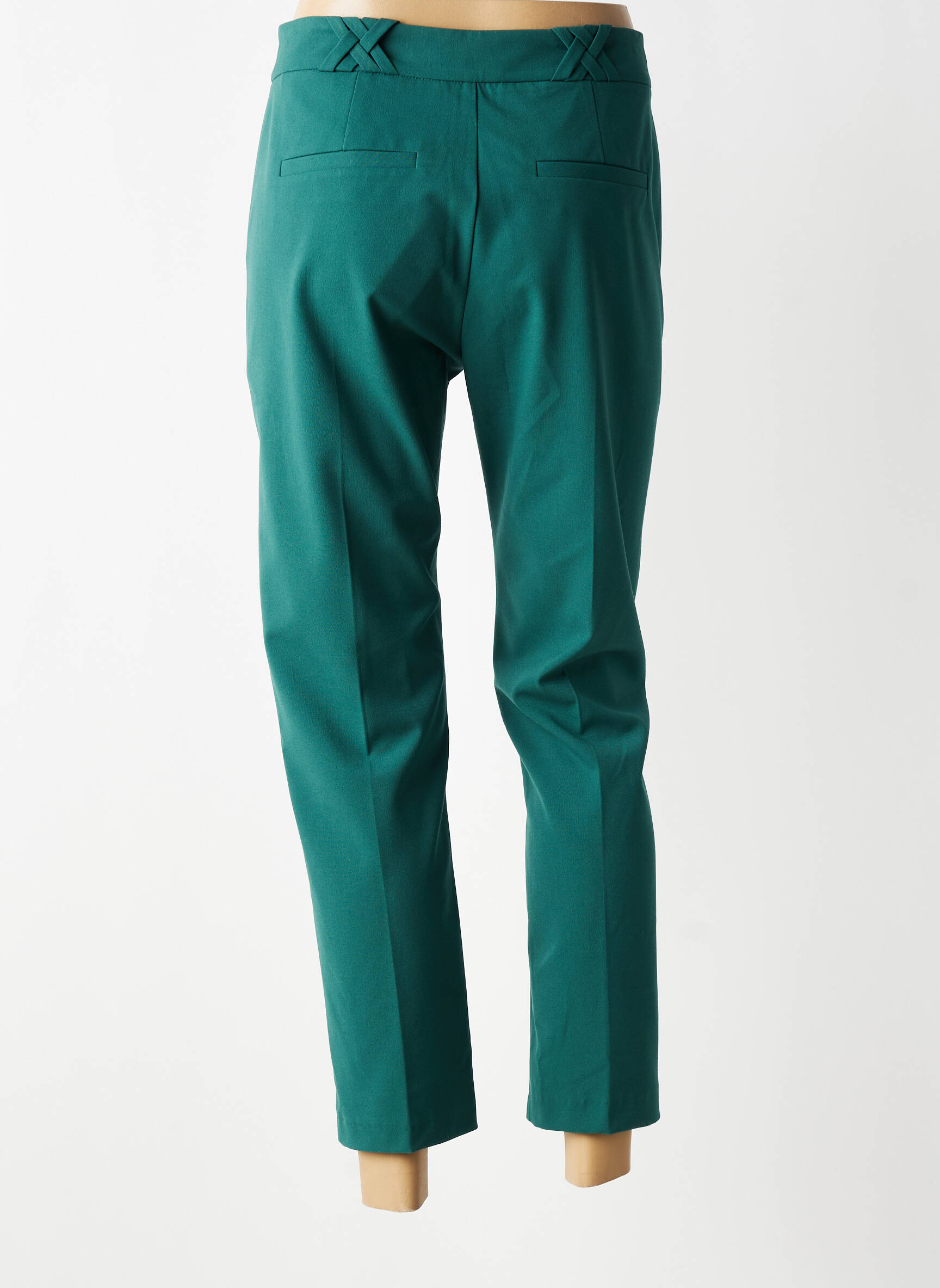 Chino kelnė uždarymas su užtrauktuku po mygtuku uždengimu normala dydis žalias I.CODE (By IKKS) moteris
