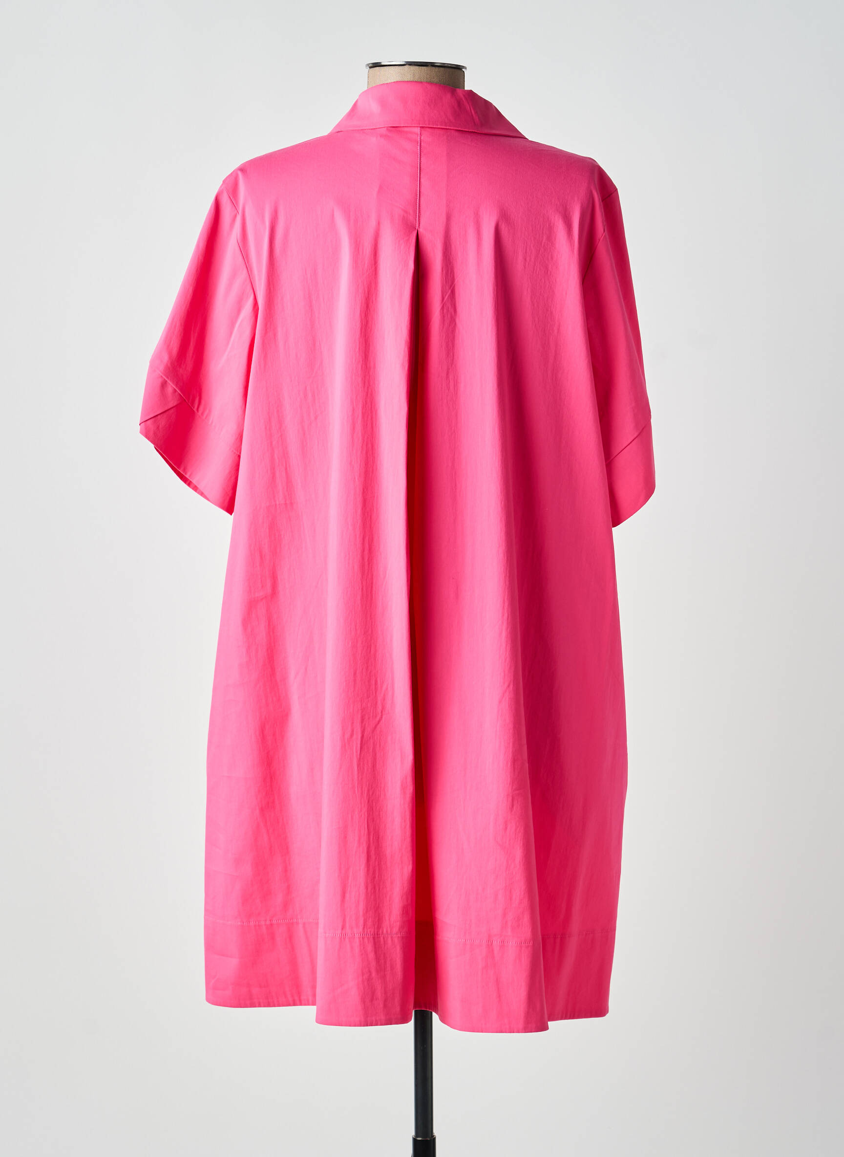 Trumpa suknelė trumpas rankovės trumpas rankovės rožinė EVA KAYAN moteris