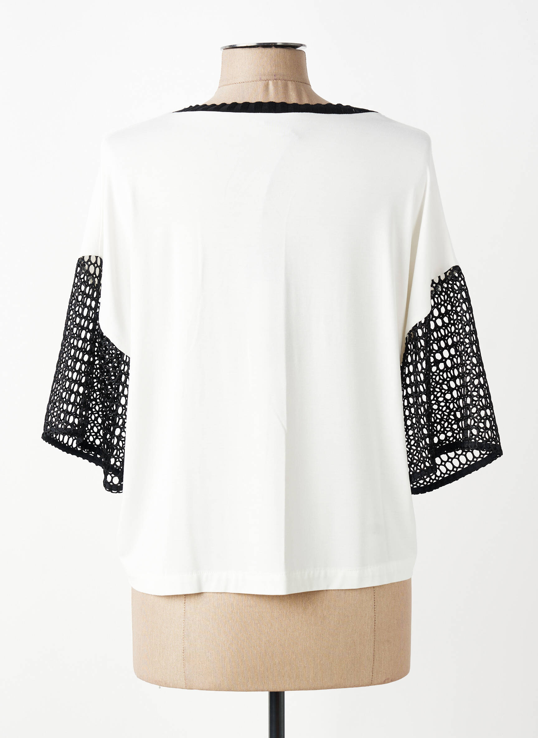 T-marškinys tiesi kirpimas trumpas rankovės bežinis TRICOT CHIC moteris