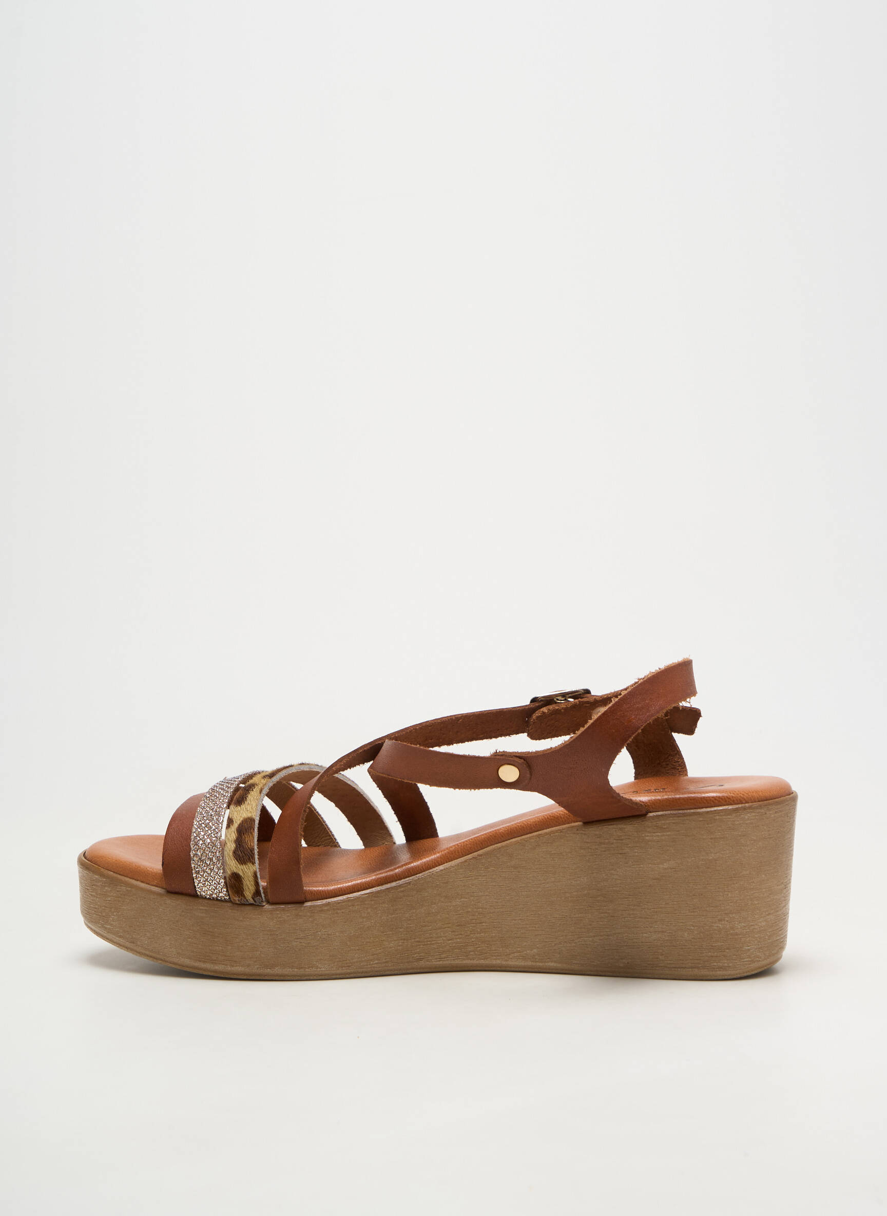 Sandalai/nu pėdos lygus medžiaga kulnas nuo 4 iki 6 cm rudas CARLA TORTOSA moteris