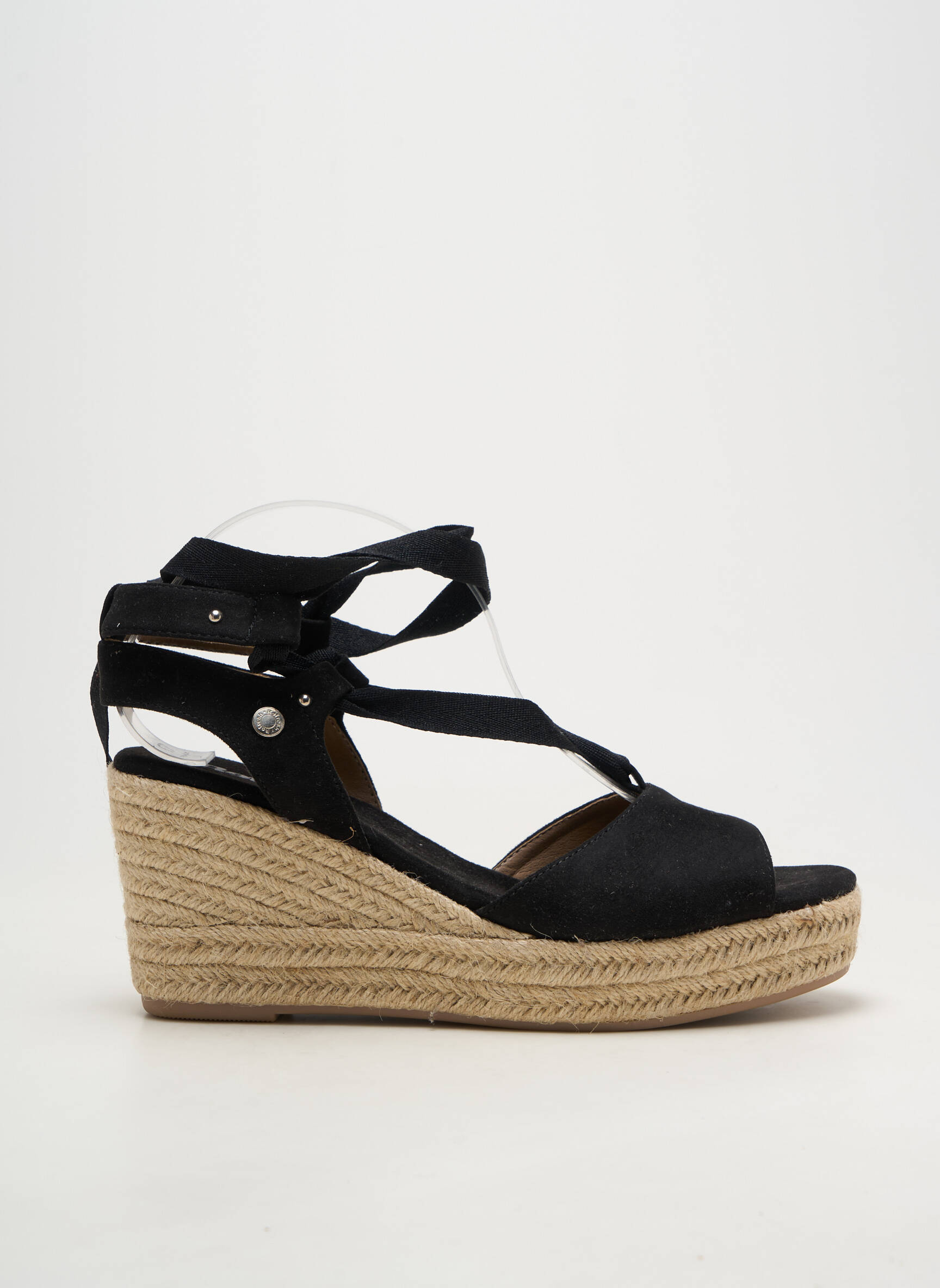 Espadrilės šnervių uždarymas kulnas nuo 7 iki 9 cm juodas REFRESH moteris