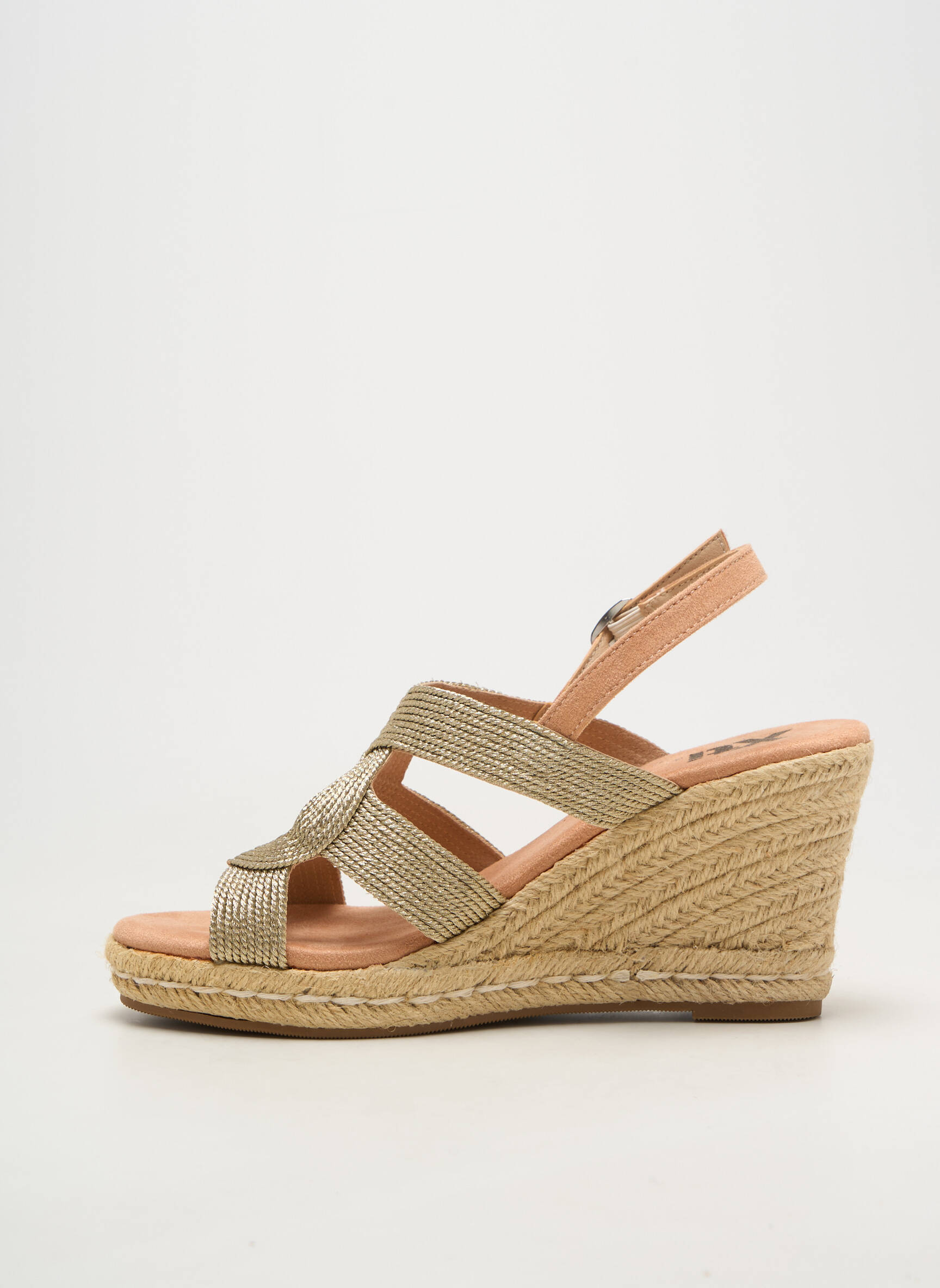Espadrilės užsegimas kilpa(s) kulnas nuo 7 iki 9 cm auksas XTI moteris