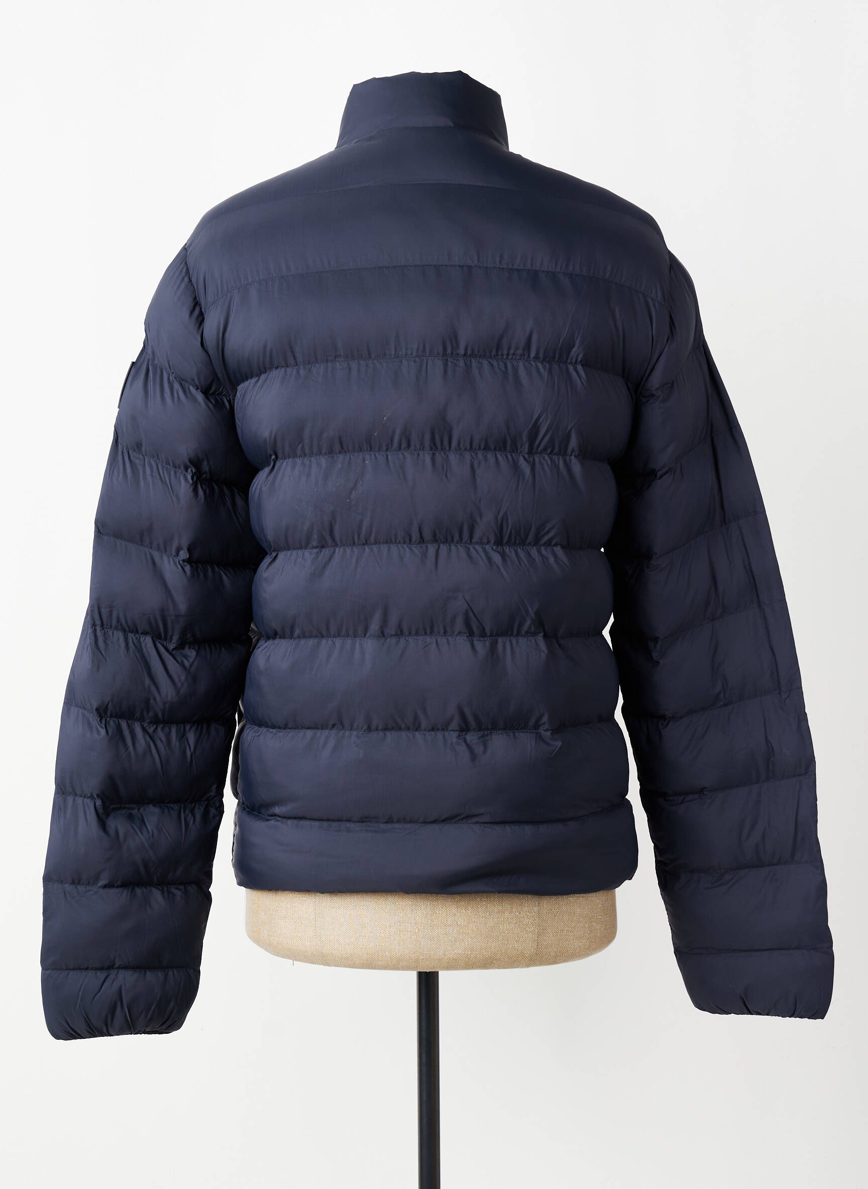 Pūkinė striukė ilgos rankovės be gobtuvų mėlyna TOMMY HILFIGER vyras