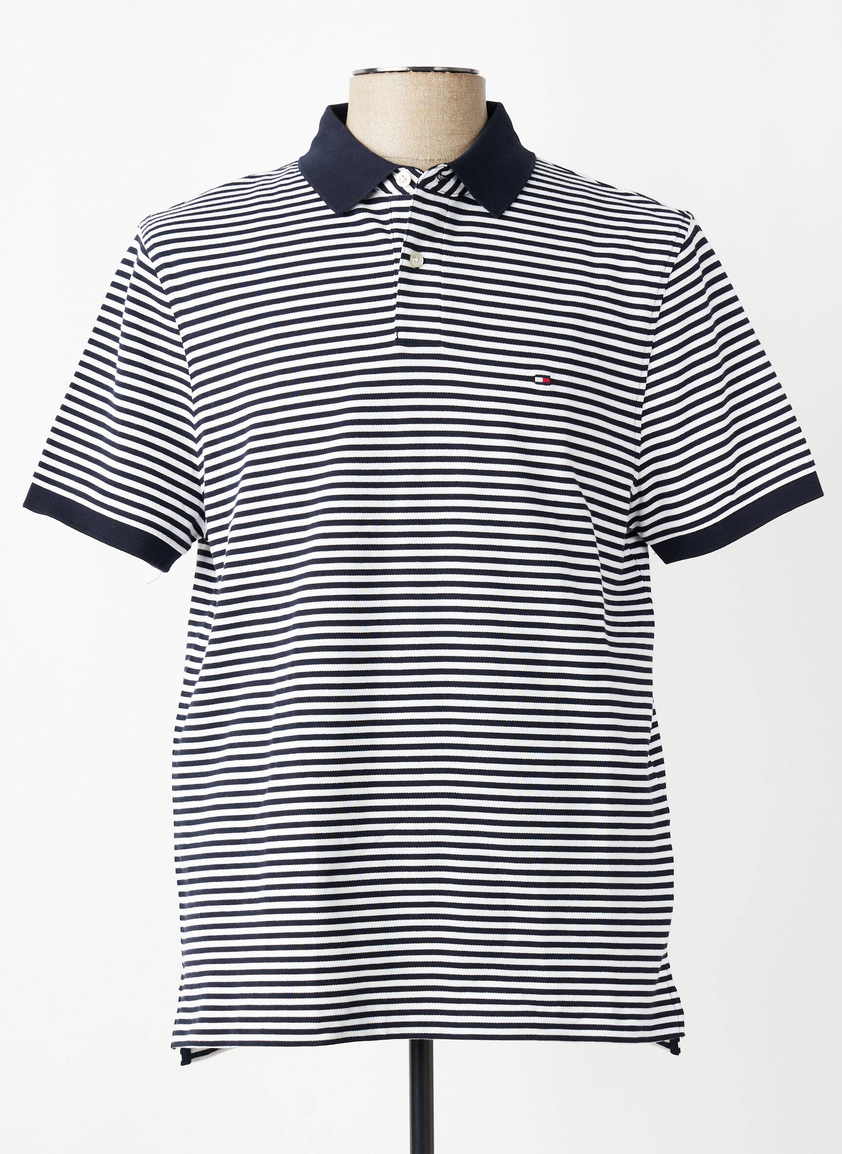 Polo juostelės raštas trumpas rankovės mėlyna TOMMY HILFIGER vyras