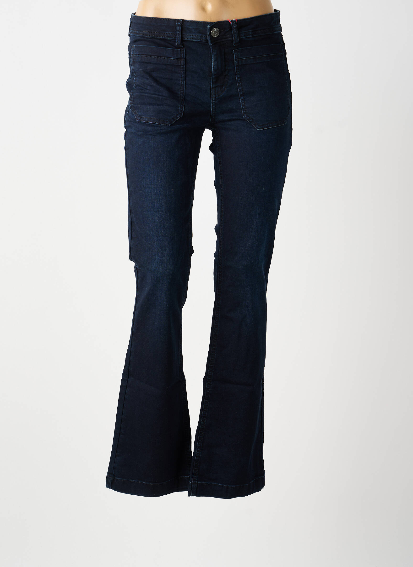 Bootcut džinsai aukšta talija aukšta talija mėlyna STREET ONE moteris
