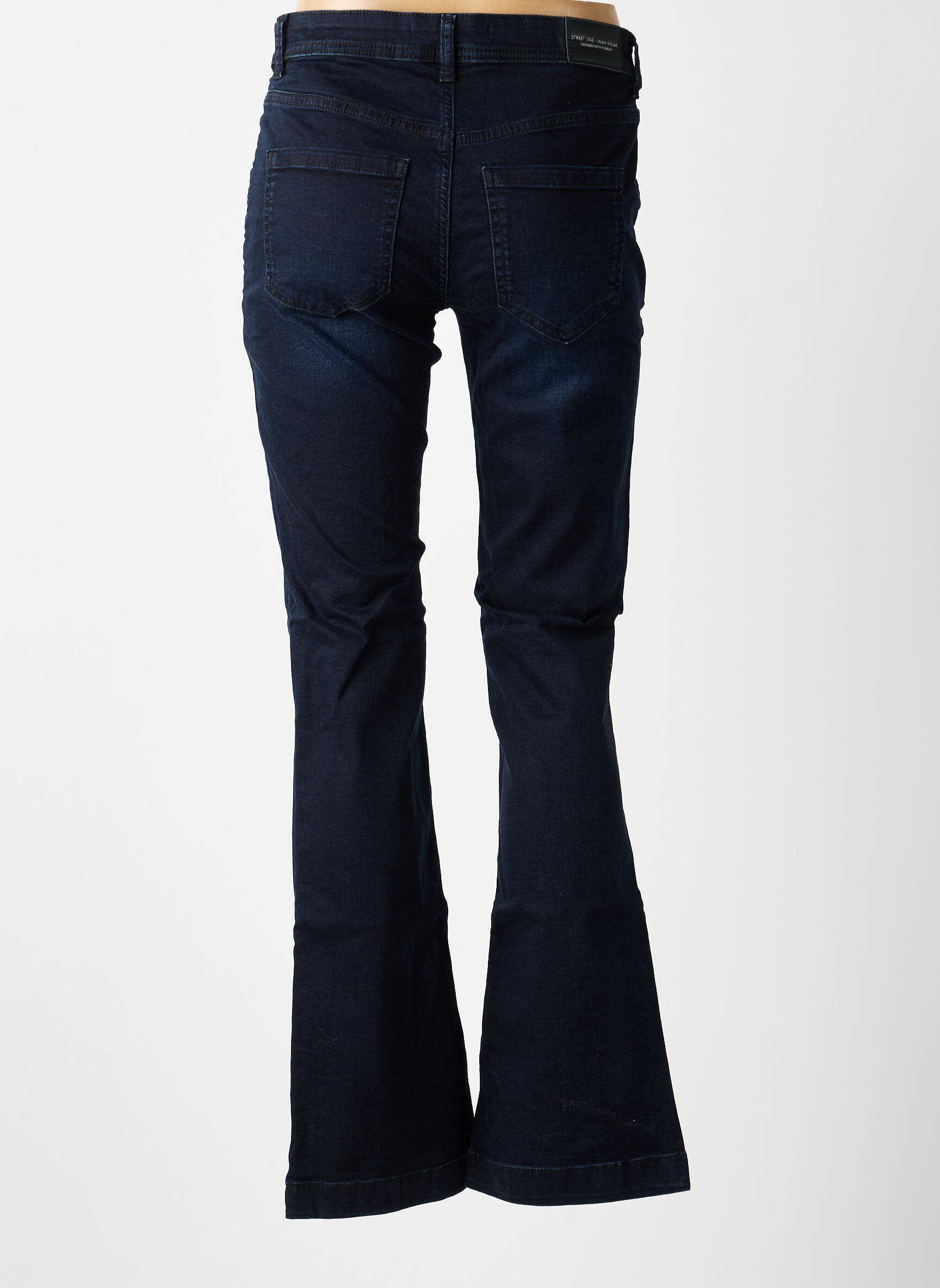 Bootcut džinsai aukšta talija aukšta talija mėlyna STREET ONE moteris