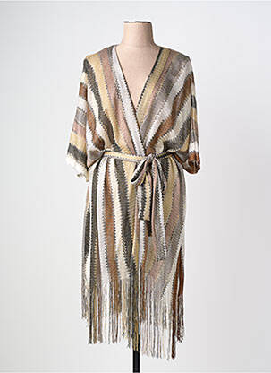 Kimono striukė col v rudas LARAETHNICS moteris
