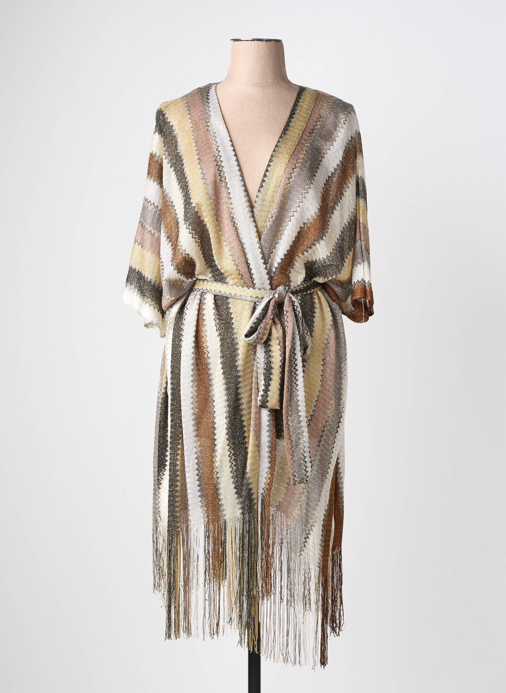 Kimono striukė col v rudas LARAETHNICS moteris