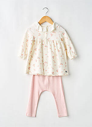 Kelnaičių rinkinys elastinė dydžio sistema rožinė PETIT BATEAU mergina