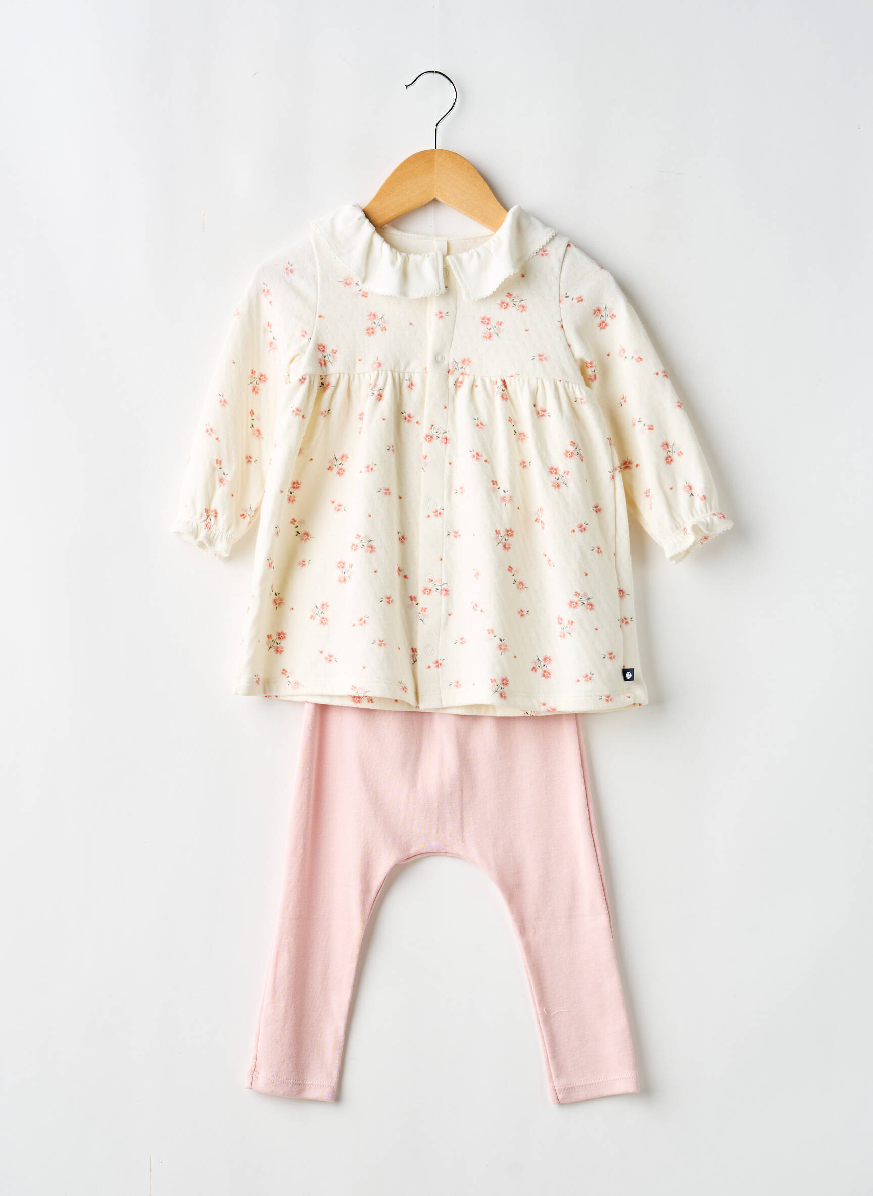 Kelnaičių rinkinys elastinė dydžio sistema rožinė PETIT BATEAU mergina