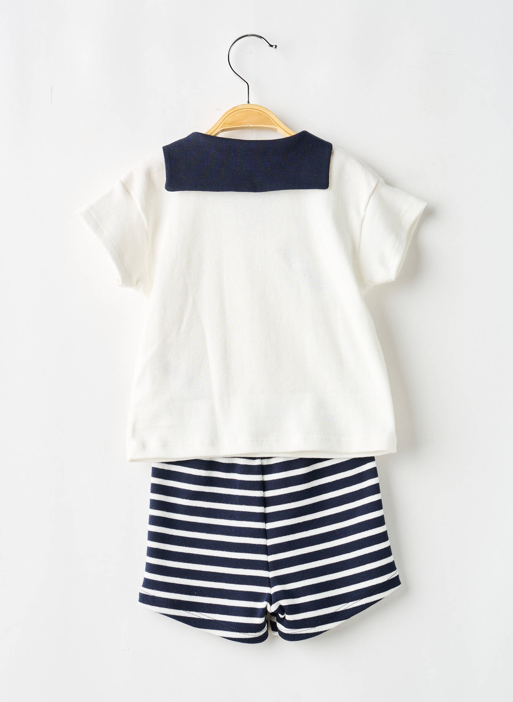 Šortų rinkinys siuvinėjimas baltas PETIT BATEAU berniukas