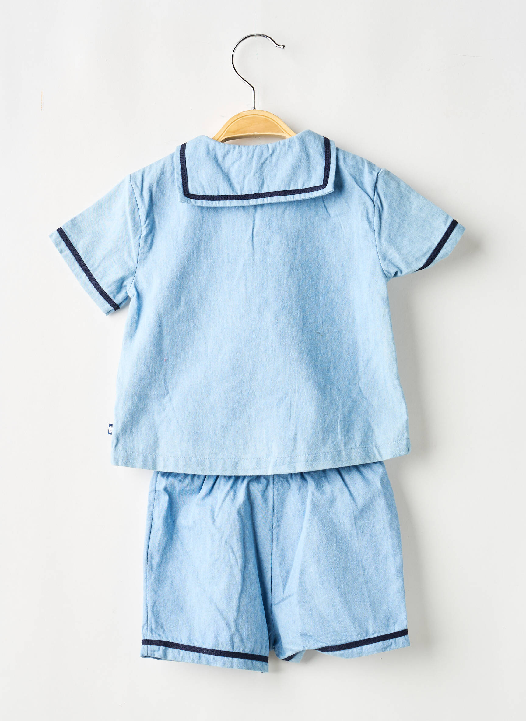 Šortų rinkinys elastinė dydžio sistema mėlyna PETIT BATEAU vaikas
