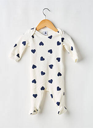 Pižama ilgos rankovės baltas PETIT BATEAU vaikas