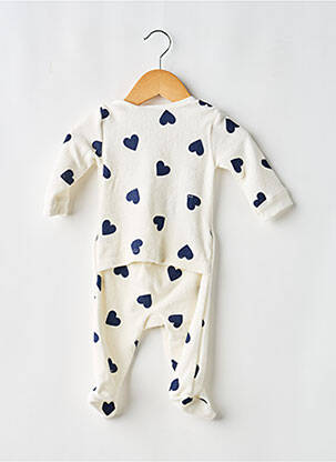 Pižama ilgos rankovės baltas PETIT BATEAU vaikas